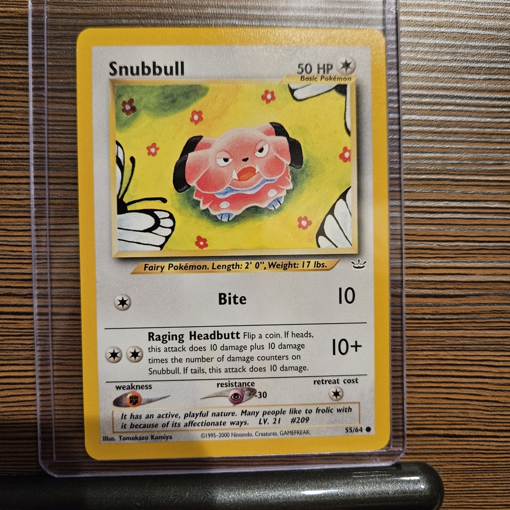 Pokemon Snubbull 55/64 Neo Revelation Card